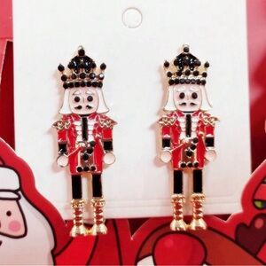Nutcracker Christmas Earrings